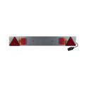 Rampe de signalisation métal pour remorque longueur 1m
