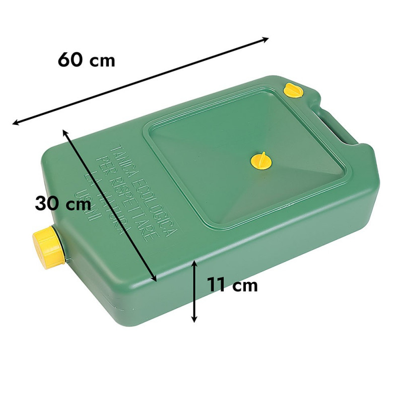 Jerrican de vidange en plastique, capacité 10 litres