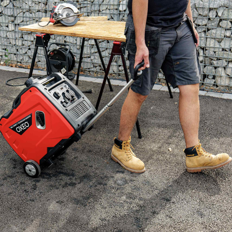 Générateur inverter 3.3 kW - Groupe électrogène silencieux - Sortie USB - Prises AC - Léger Sur roulettes - Camping et Chantier