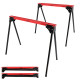 Lot de 2 tréteaux pliables léger - Capacité 760kg - Métal - Tréteaux pour atelier et chantier - Largeur 86cm - Ht 79cm