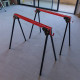 Lot de 2 tréteaux pliables léger - Capacité 760kg - Métal - Tréteaux pour atelier et chantier - Largeur 86cm - Ht 79cm