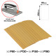 Lot de 48 abrasifs pour kit cales à poncer OXEO - 12 rectangulaires 12 ronds 12 coins 12 détails pointues - Différents Grains