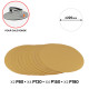 Lot de 48 abrasifs pour kit cales à poncer OXEO - 12 rectangulaires 12 ronds 12 coins 12 détails pointues - Différents Grains