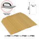 Lot de 48 abrasifs pour kit cales à poncer OXEO - 12 rectangulaires 12 ronds 12 coins 12 détails pointues - Différents Grains