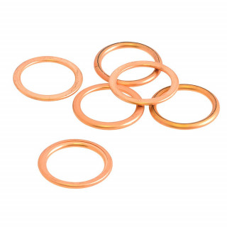 Joints vidange X 6 RMF, dimension 18 x 24 x 2 mm