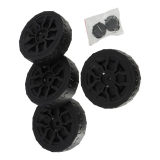 Ensemble de roue - pour tondeuse à gazon sans fil batterie 18V - pièce de rechange pour ref OXEO 760434