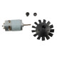 Ensemble moteur hélice - pour souffleur à feuilles sans fil batterie 18V -  pièce de rechange pour ref OXEO 760438