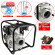 Pompe à eau thermique moteur 5,5CV 4 tps - Débit 1000 Litres par minute - Raccord 3 Pouces - Pompe de Jardin - Ht aspiration 8m