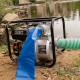 Pompe à eau thermique moteur 5,5CV 4 tps - Débit 1000 Litres par minute - Raccord 3 Pouces - Pompe de Jardin - Ht aspiration 8m