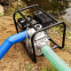Pompe à eau thermique moteur 5,5CV 4 tps - Débit 1000 Litres par minute - Raccord 3 Pouces - Pompe de Jardin - Ht aspiration 8m