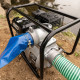 Pompe à eau thermique moteur 5,5CV 4 tps - Débit 1000 Litres par minute - Raccord 3 Pouces - Pompe de Jardin - Ht aspiration 8m