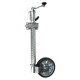 Roue jockey renforcée 48mm - Tube nervuré - Bride fixation renforcé 48mm - Remorque - Goupille de verrouillage anti dévissage
