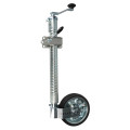 Roue jockey renforcée 48mm - Tube nervuré - Bride fixation renforcé 48mm - Remorque - Goupille de verrouillage anti dévissage