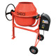 Bétonnière 160L - 650W - 29,5 tr/min - Couronne Dentée en fonte - Grand volant blocage au pied - Pour béton, mortier, ciment